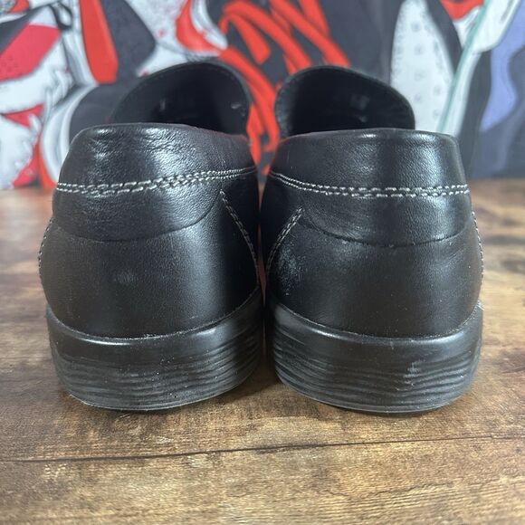 Ecco S-Lite Moc Loafers Mens Size 44 US 10-10.5 Black Leather Slip On Shoes - Picture 3 of 8